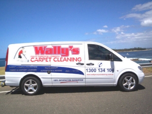 Wally's Carpet Cleaning Van